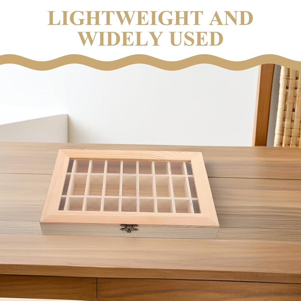 木箱　コレクション箱　岩石　石アート　化石　作品　陶器　収納　収集　整理　箱 木箱 コレクション箱 岩石 石アート 化石 作品 陶器 収納 収集